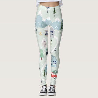 Leggings Winter Wonderland: Navidades de oso polar