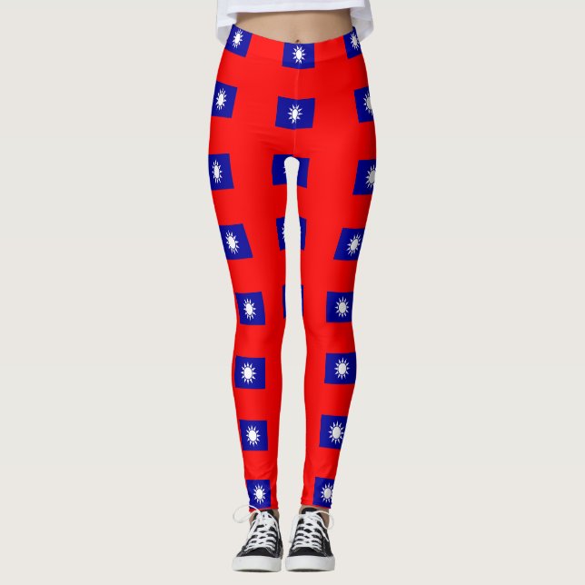 Leggings with flag of Taiwan (Anverso)