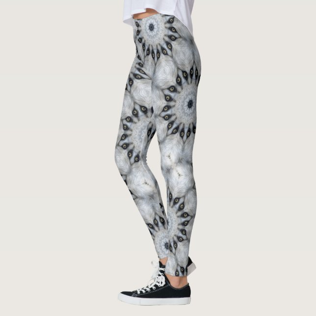 Leggings Wolf Mandala Fierce Eyes y Furor Simetría (Izquierda)