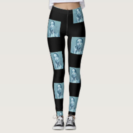 Leggings "Woman in Blue" Premium Canvas 