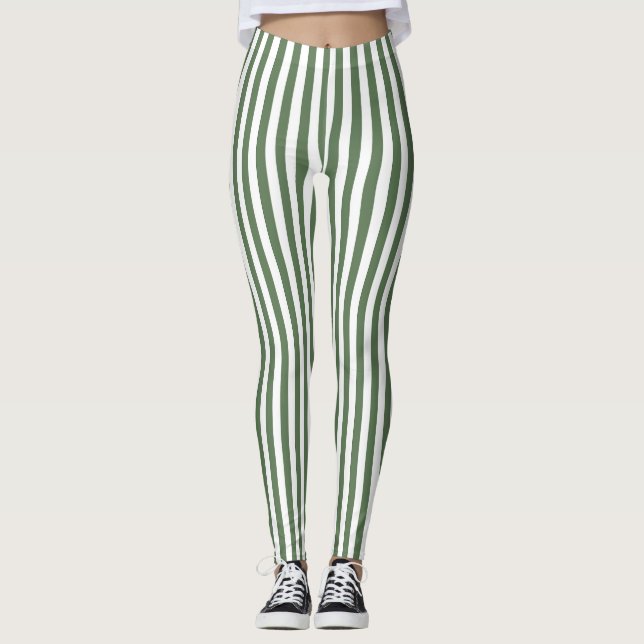 Leggings Women - Forest Green Pattern (Anverso)