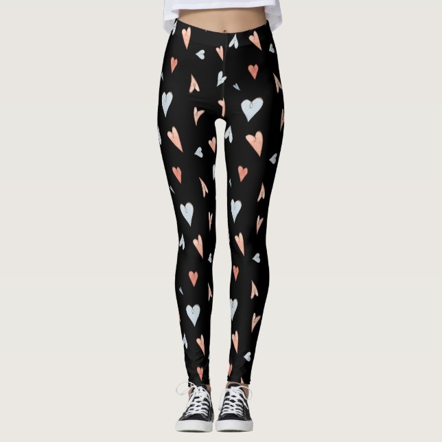 Leggings Women - Hearts Pattern (Anverso)