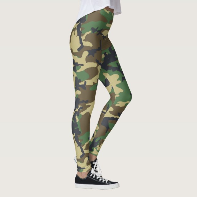 Leggings Woodlands Camouflage Outdoorsman Gift (Derecha)