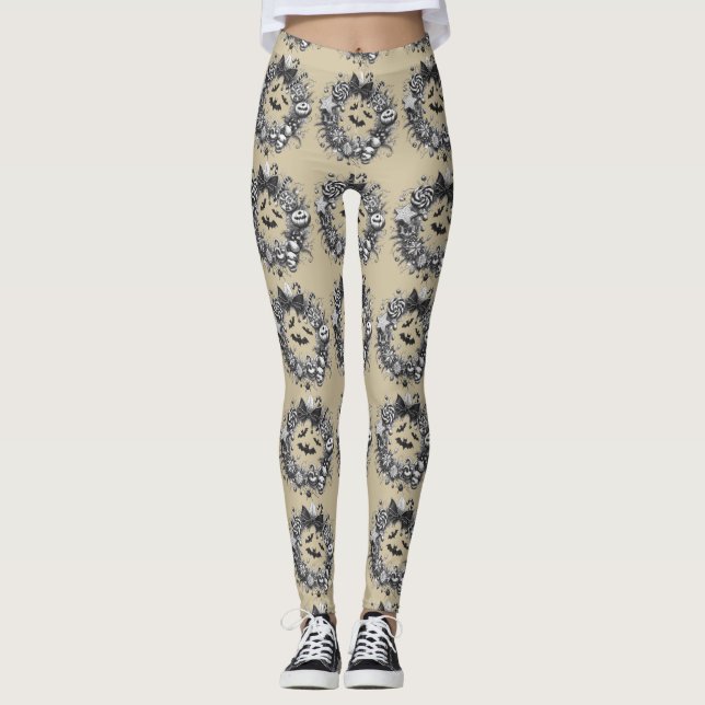 Leggings Wreath espeluznante (Anverso)