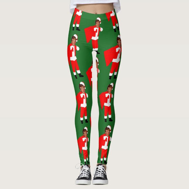 Leggings xmas santa donald trump (Anverso)
