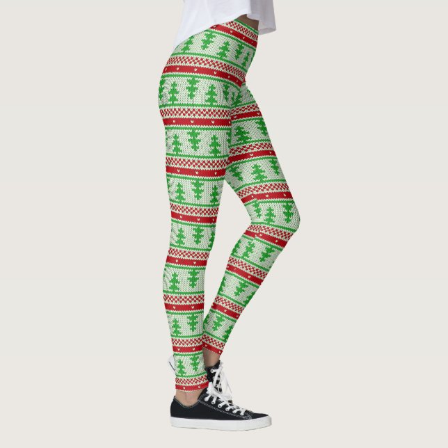 Leggings Xmas tejer un patrón sin fisuras 2 + tus ideas (Derecha)