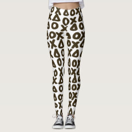 Leggings XO geometric marker marks