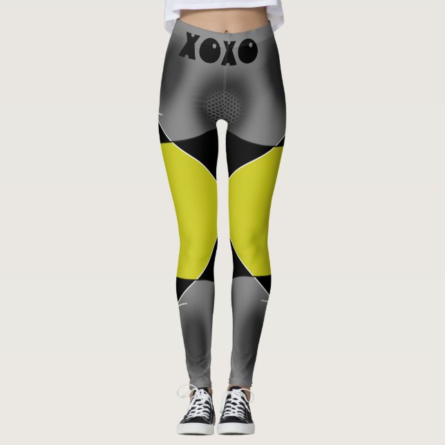 Leggings Xoxo amarillo (Anverso)