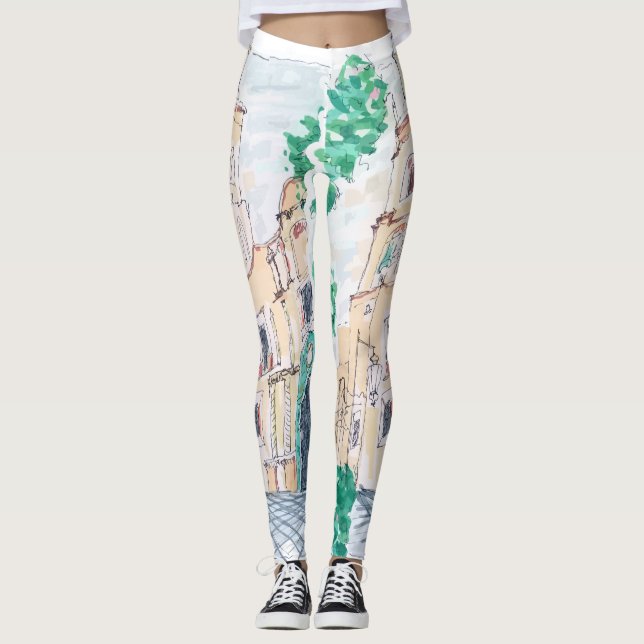 Leggings Yellow Church (Anverso)