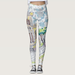 Leggings Yellow Historic Villa