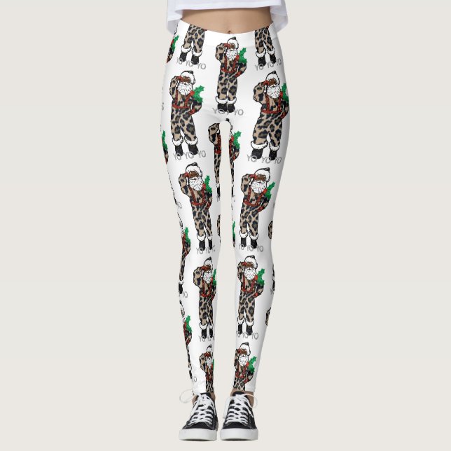 Leggings yo black santa (Anverso)