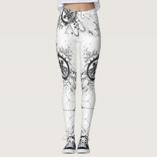 Leggings Yoga abstracta del modelo de la libélula