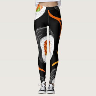 Leggings Yoga atlético de sushi Roll