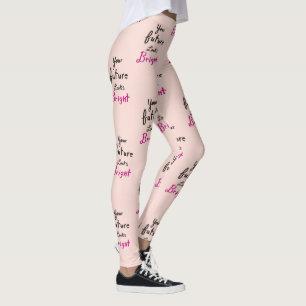 Leggings Yoga caliente de la cita futura positiva de Meme
