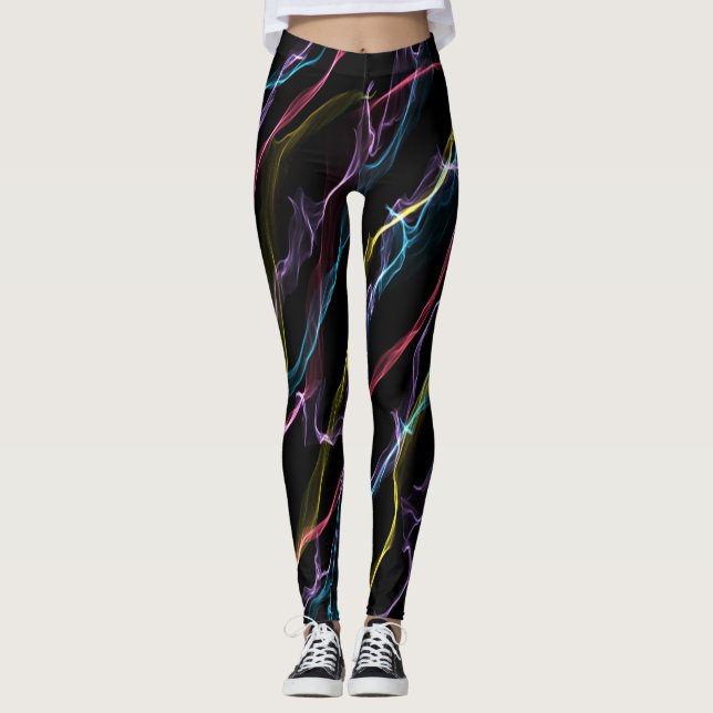 Leggings Yoga colorida fresca linda (Anverso)