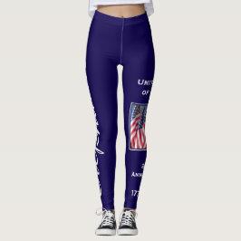 Leggings Yoga con nombre personalizado del 250º aniversario