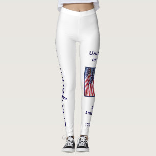 Leggings Yoga con nombre personalizado del 250º aniversario