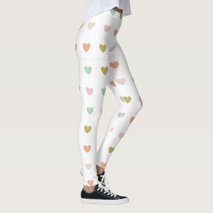 Leggings Yoga de moda azul del corazón amarillo amarillo az