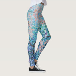 Leggings yoga floral de la pintura de la flor de cerezo