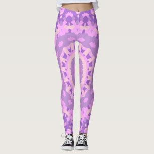 Leggings Yoga ligera negra rosada de LuLaRoe de la mandala