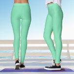 Leggings Yoga Mint Green Pastel<br><div class="desc">Estas leggings de yoga verde de menta pastel se pueden combinar con la parte superior del tanque de nombres geométrico verde de menta de esta colección.</div>