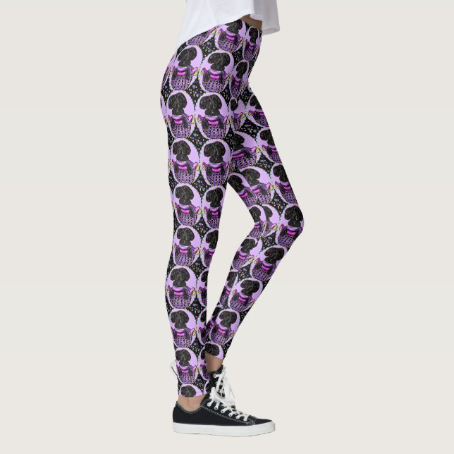 Leggings Yorkie Poo Negro (Derecha)