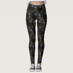 Leggings Yorkshire Terrier Halloween Scary