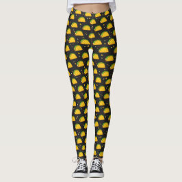 Leggings Yummy Taco Pattern