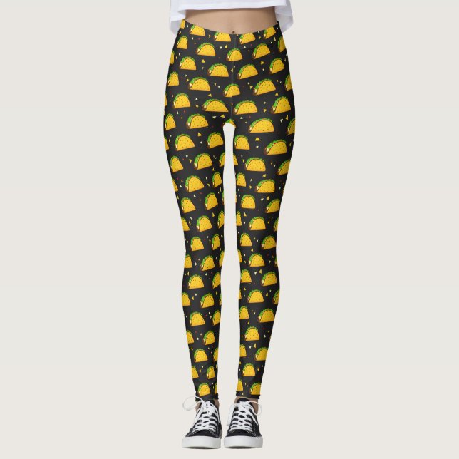 Leggings Yummy Taco Pattern (Anverso)