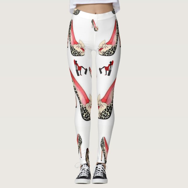 Leggings zapatos de piernas (Anverso)