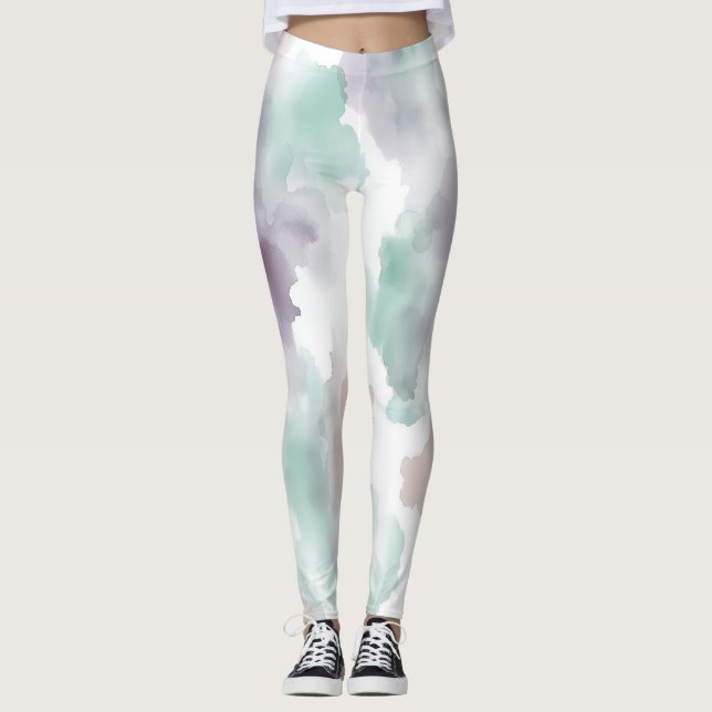 Leggings zarte Aquarellfarben (Anverso)