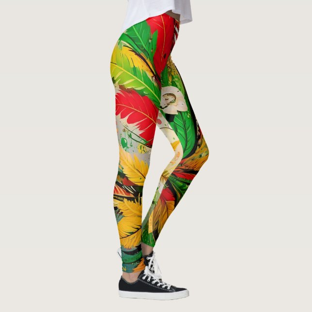 Leggings zazzle.com/rokclonedesigns_art_intelligence_series (Derecha)