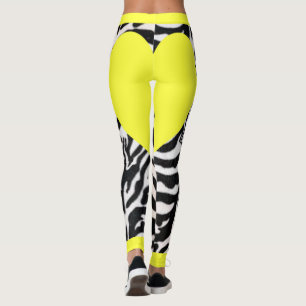 Leggings Zebra amarilla