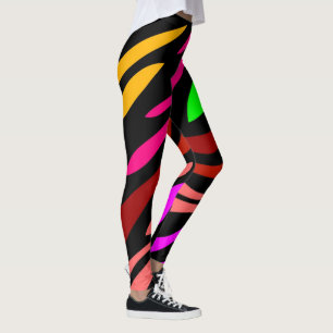 Leggings Zebra Pattern Girly Trendy Fashiable