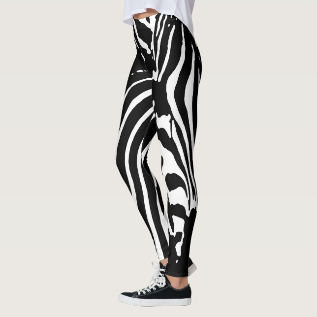 LEGGINGS ZEBRA SAFARI STRIPES PATRÓN (Izquierda)