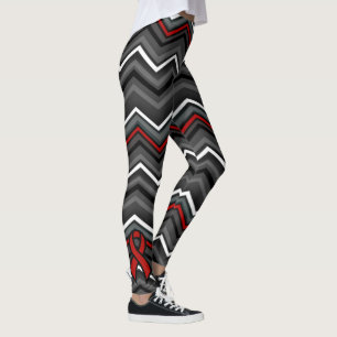 Leggings Zig Zag Rojo... Aneuralismo Cerebral
