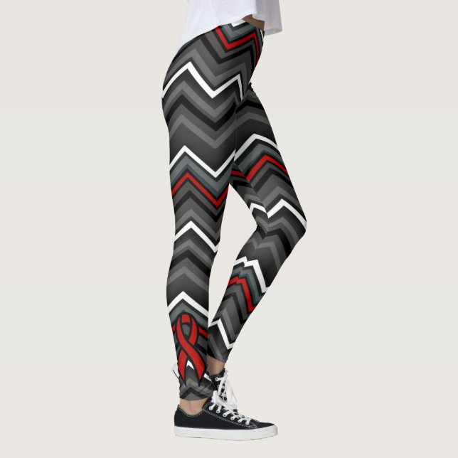Leggings Zig Zag Rojo... Aneuralismo Cerebral (Derecha)