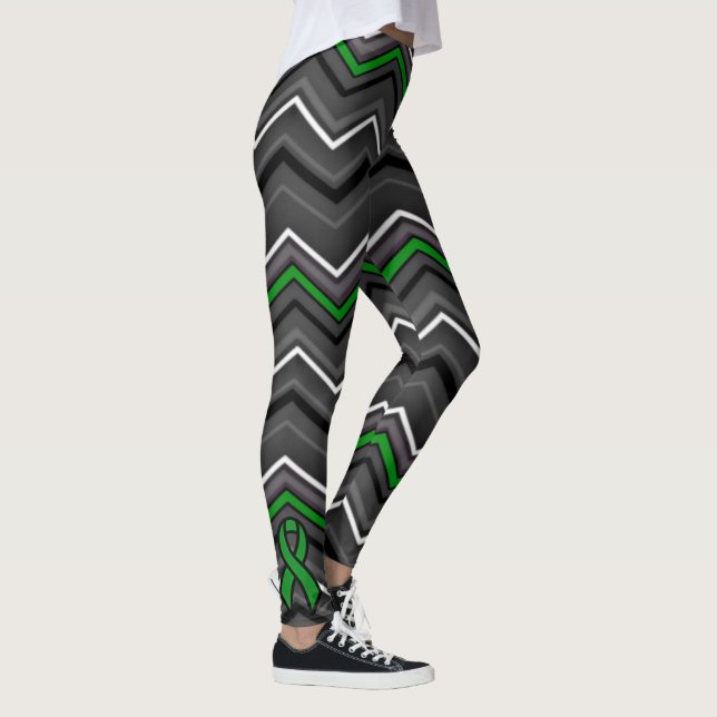 Leggings Zig Zag verde con cinta de opciones...C Diff (Derecha)