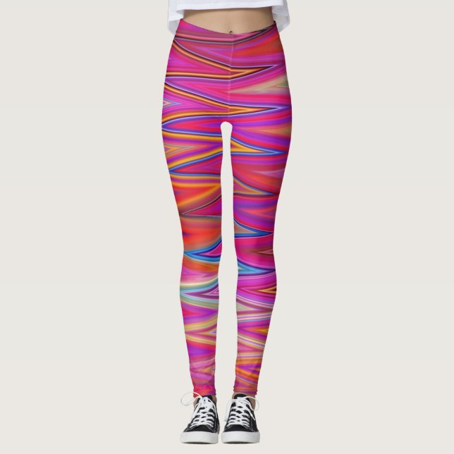Leggings ZigZag rosa (Anverso)