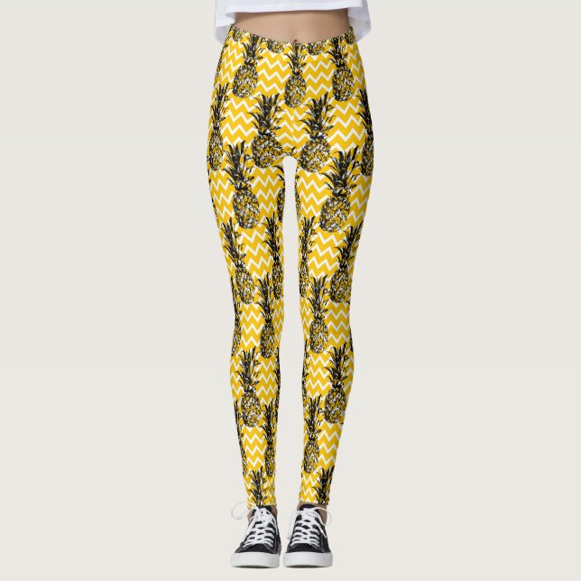 Leggings Zigzags de piña (Anverso)