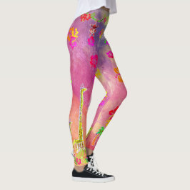 Leggings Zion, el mono y las piernas de la jirafa de estira