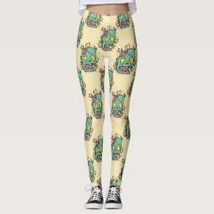 Leggings zombi beige halloween