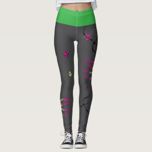 Leggings Zombie de Zombie con "Poppin divertida"