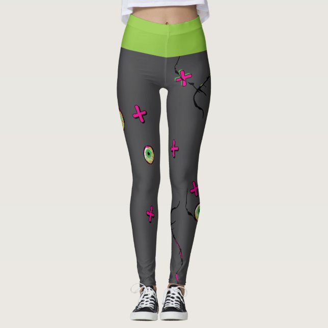 Leggings ¡¡Zombie gracioso!! Zombie XOXO (Anverso)