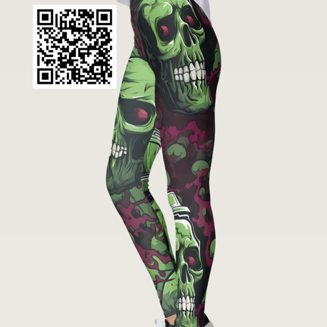 Leggings Zombie verde no muerto (Subido por el creador)