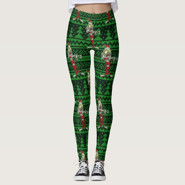 Leggings zombie xmas santa (Anverso)