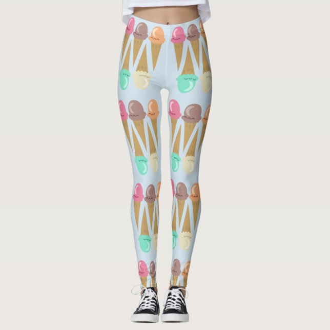 Leggings Zona de cono de helado (Anverso)
