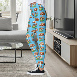 Leggings Zorra de lluvia de primavera con hongo de búho