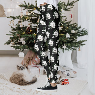 Leggings Zorro Ártico Blanco Art Nouveau