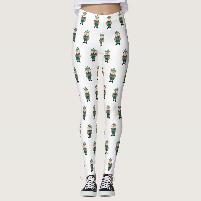 Leggings Zorro verde lindo (Anverso)